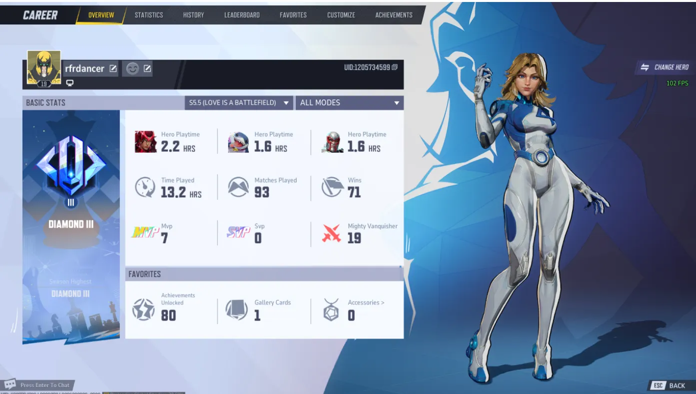 Season 5.5 | Diamond 3 | PC Steam Logins | Full Information | Fully Handleveled from Scratch | Warranty